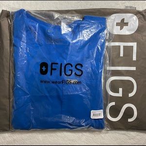 Figs Royal Blue Scrub Shirt